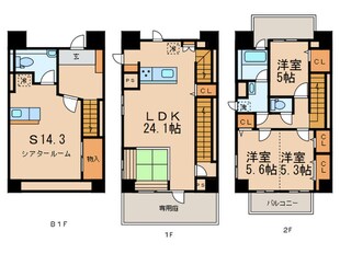 蜜柑山レジデンス　東棟の物件間取画像